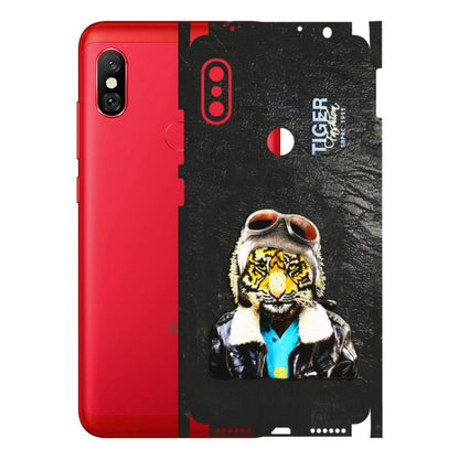 Xiaomi Redmi Phone Skins (All Models) - Rider Tiger - 3D Embossed Finish (L-113) Redmi Note 6 Pro