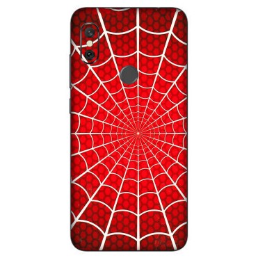 Xiaomi Redmi Phone Skins (All Models) - Classic Spidey Web - 3D Embossed Finish (L-115) Redmi Note 6 Pro