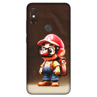 Xiaomi Redmi Phone Skins (All Models) - Little Mario - 3D Embossed Finish (L-119) Redmi Note 6 Pro