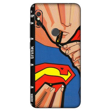 Xiaomi Redmi Phone Skins (All Models) - Superman Sutta - 3D Embossed Finish (L-130) Redmi Note 6 Pro