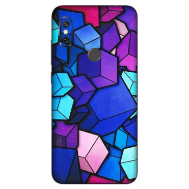 Xiaomi Redmi Phone Skins (All Models) - Cube Doodle - 3D Embossed Finish (L-141) Redmi Note 6 Pro