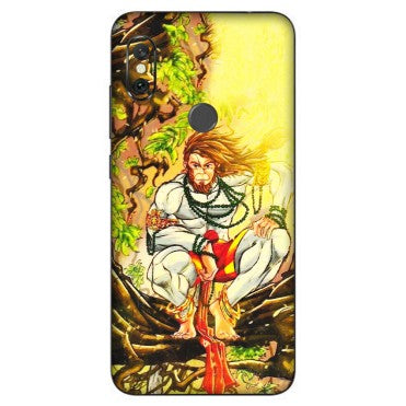 Xiaomi Redmi Phone Skins (All Models) - Lord Hanuman - 3D Embossed Finish (L-152) Redmi Note 6 Pro