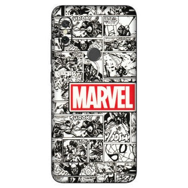 Xiaomi Redmi Phone Skins (All Models) - Marvel Comic - 3D Embossed Finish (L-171) Redmi Note 6 Pro
