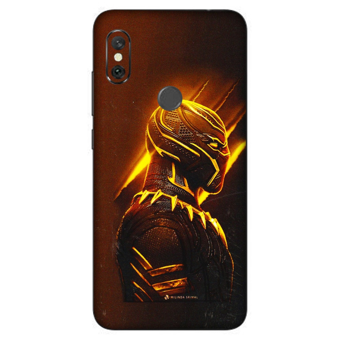 Xiaomi Redmi Phone Skins (All Models) - Gold Black Panther - 3D Embossed Finish (L-181) Redmi Note 6 Pro