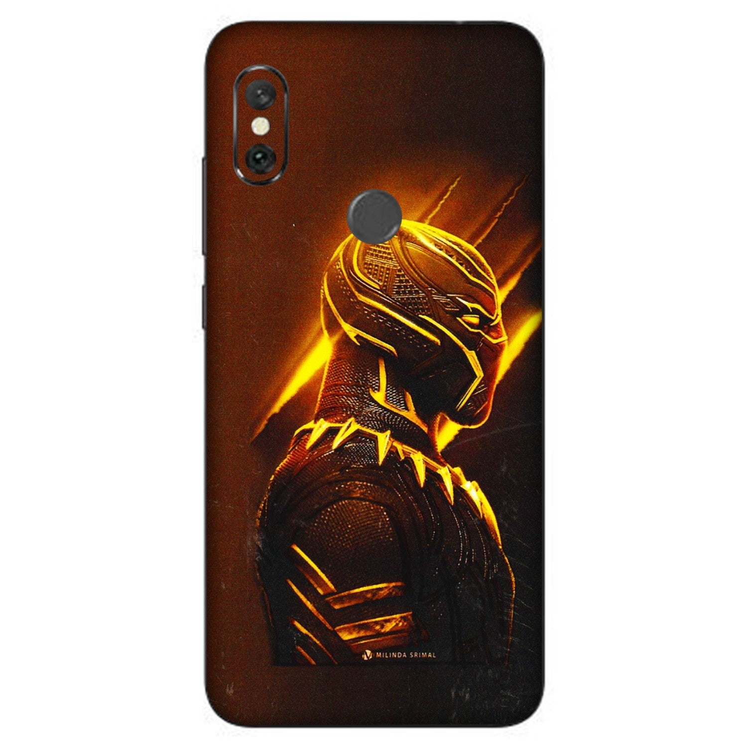 Xiaomi Redmi Phone Skins (All Models) - Gold Black Panther - 3D Embossed Finish (L-181) Redmi Note 6 Pro