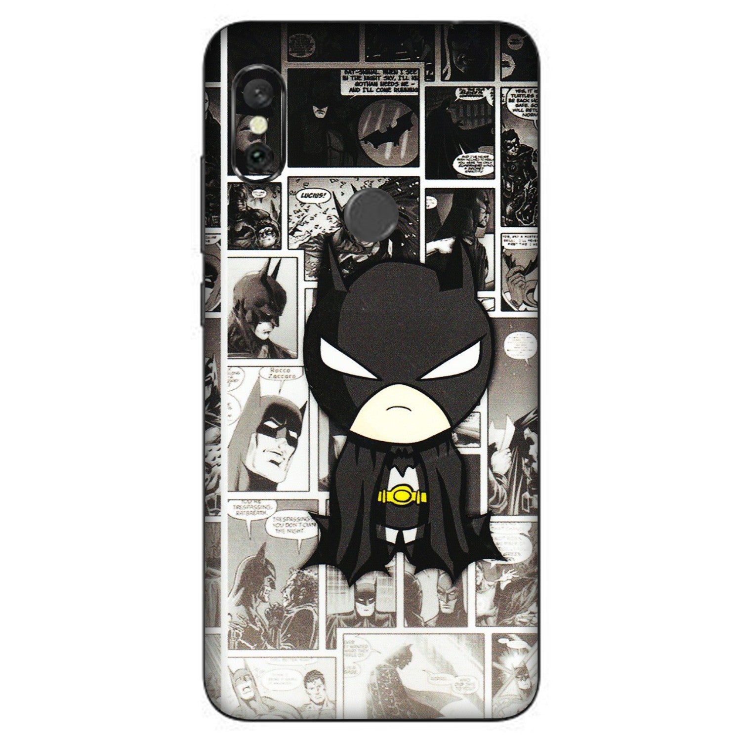 Xiaomi Redmi Phone Skins (All Models) - Toon Batman - 3D Embossed Finish (L-182) Redmi Note 6 Pro