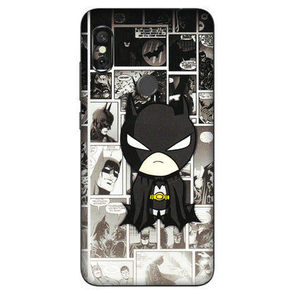 Xiaomi Redmi Phone Skins (All Models) - Toon Batman - 3D Embossed Finish (L-182) Redmi Note 6 Pro