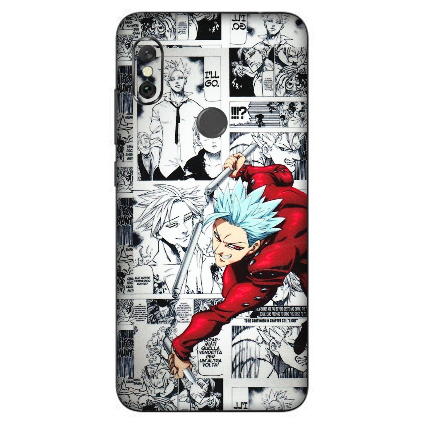 Xiaomi Redmi Phone Skins (All Models) - Anime Comic - 3D Embossed Finish (L-192) Redmi Note 6 Pro