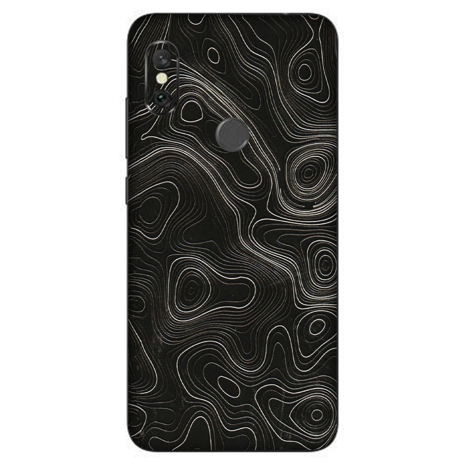 Xiaomi Redmi Phone Skins (All Models) - Black Swirl - 3D Embossed Finish (L-196) Redmi Note 6 Pro