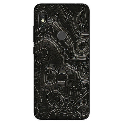 Xiaomi Redmi Phone Skins (All Models) - Black Swirl - 3D Embossed Finish (L-196) Redmi Note 6 Pro