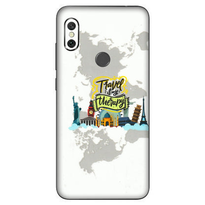 Xiaomi Redmi Phone Skins (All Models) - Travel Therapy - 3D Embossed Finish (L-199) Redmi Note 6 Pro