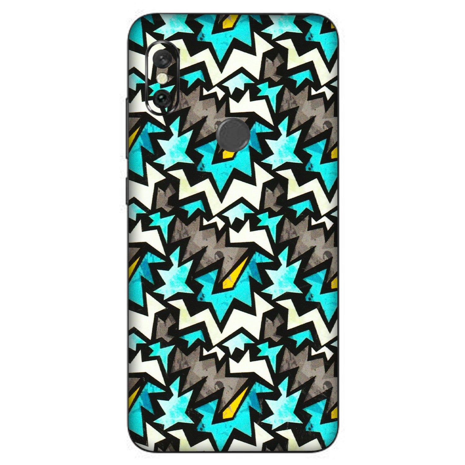 Xiaomi Redmi Phone Skins (All Models) - Funky Zig Zag - 3D Embossed Finish (L-223) Redmi Note 6 Pro