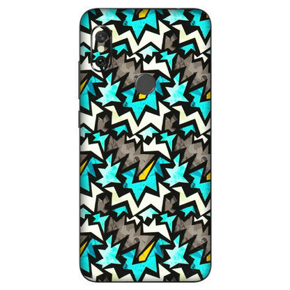 Xiaomi Redmi Phone Skins (All Models) - Funky Zig Zag - 3D Embossed Finish (L-223) Redmi Note 6 Pro