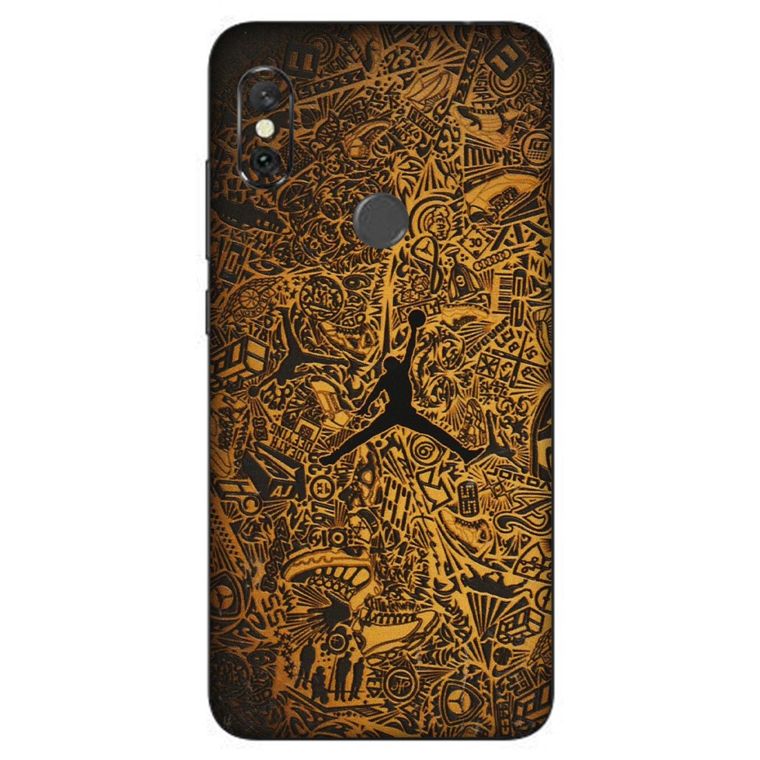 Xiaomi Redmi Phone Skins (All Models) - Premium Gold Basketball Player - 3D Embossed Finish (L-236) Redmi Note 6 Pro