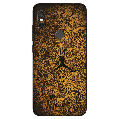 Xiaomi Redmi Phone Skins (All Models) - Premium Gold Basketball Player - 3D Embossed Finish (L-236) Redmi Note 6 Pro