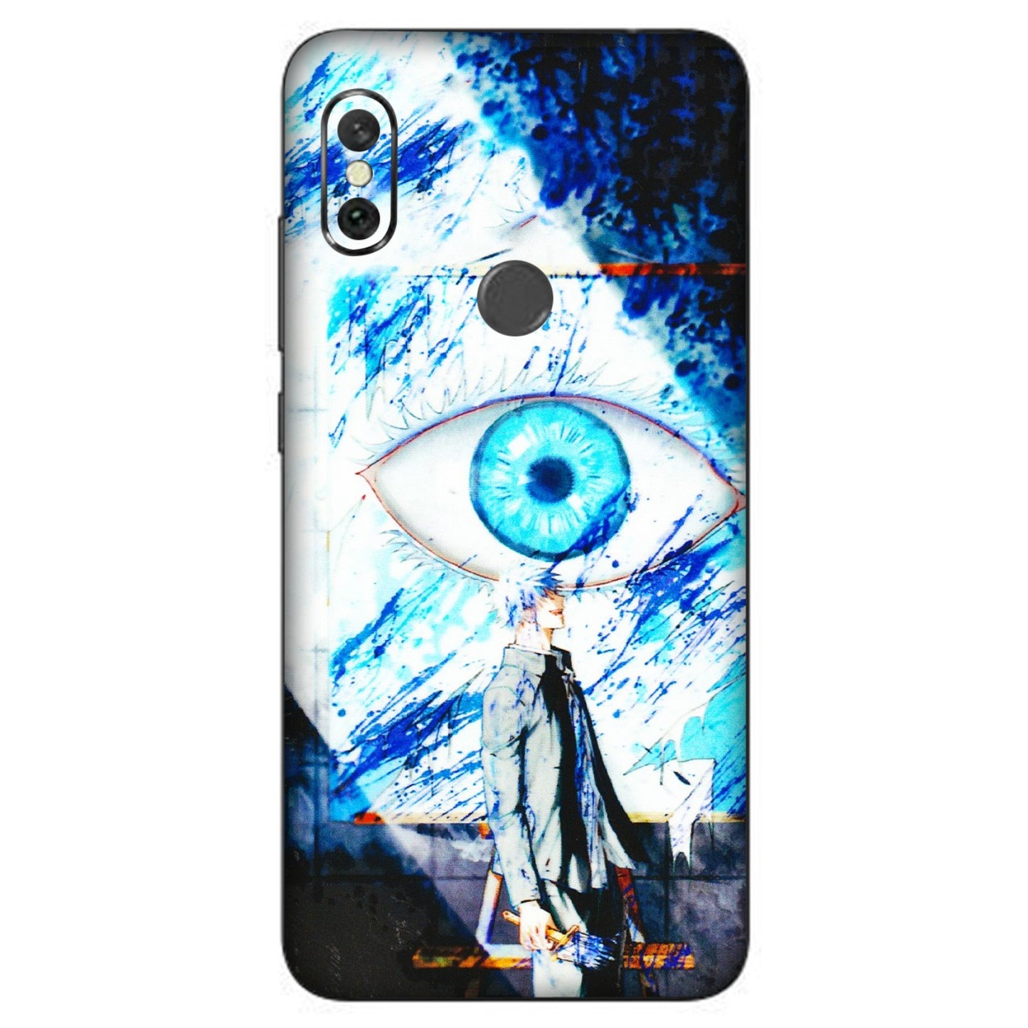 Xiaomi Redmi Phone Skins (All Models) - Gojo Satoru evil eye - 3D Embossed Finish (L-239) Redmi Note 6 Pro