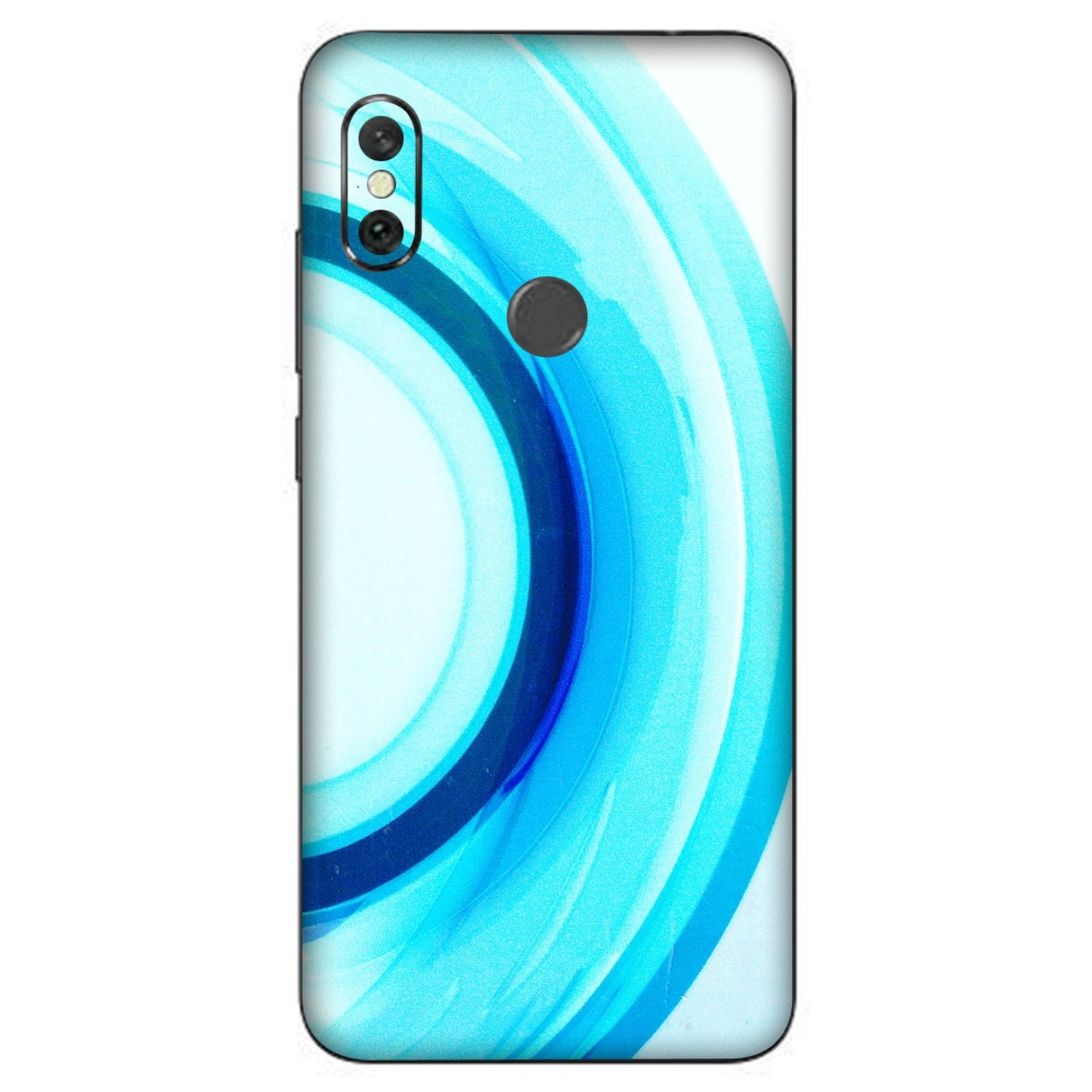 Xiaomi Redmi Phone Skins (All Models) - The Blue Curve - 3D Embossed Finish (L-244) Redmi Note 6 Pro