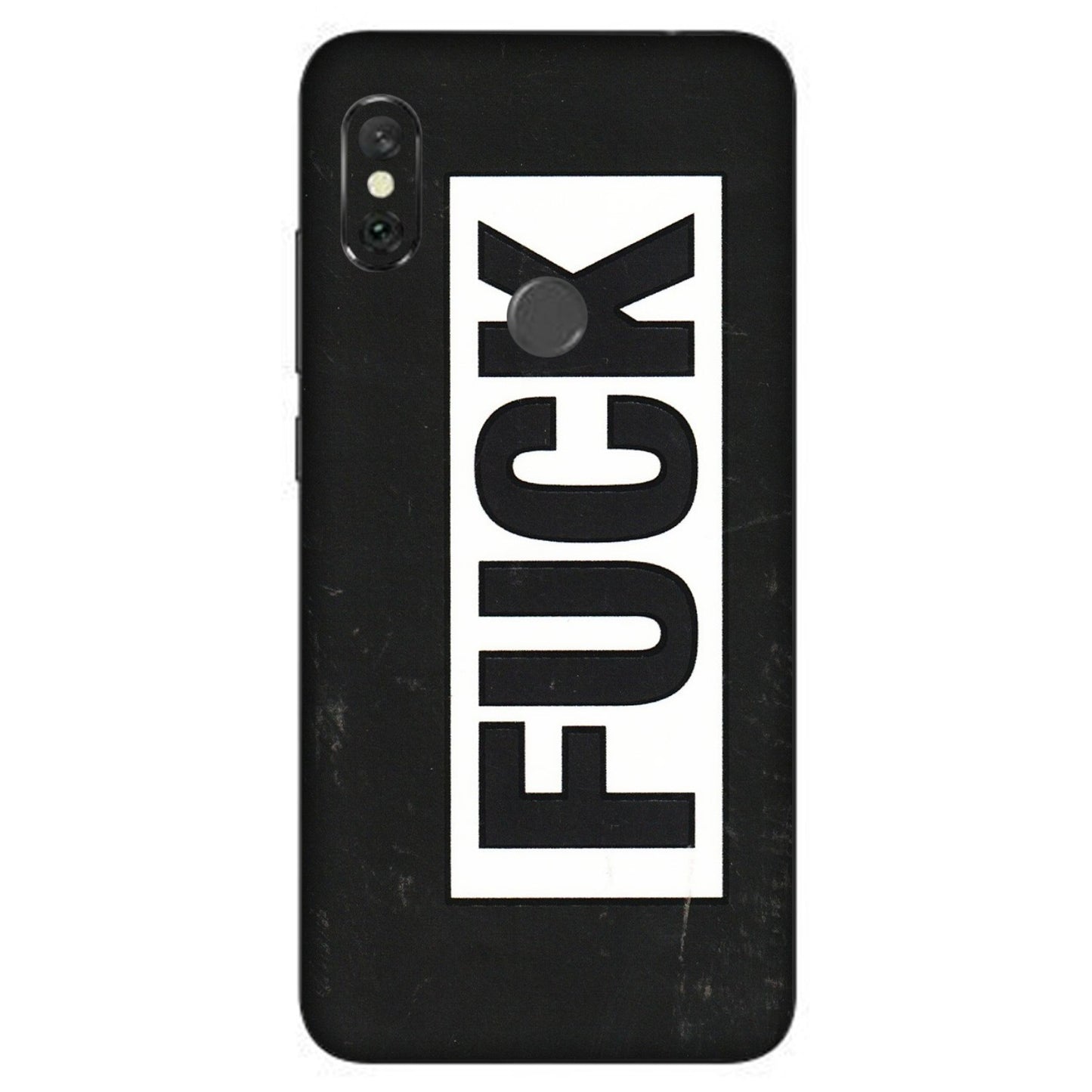 Xiaomi Redmi Phone Skins (All Models) - The F Word - 3D Embossed Finish (L-255) Redmi Note 6 Pro