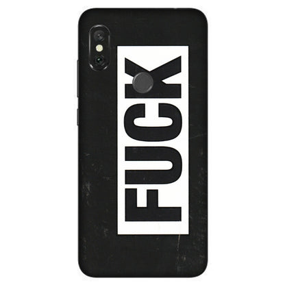 Xiaomi Redmi Phone Skins (All Models) - The F Word - 3D Embossed Finish (L-255) Redmi Note 6 Pro