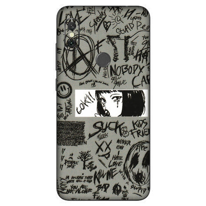 Xiaomi Redmi Phone Skins (All Models) - Never Have Love Anime - 3D Embossed Finish (L-260) Redmi Note 6 Pro