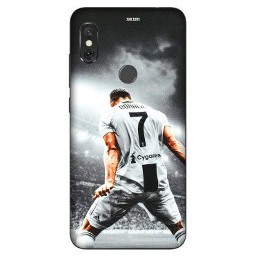 Xiaomi Redmi Phone Skins (All Models) - Ronaldo CR7 Crazy - 3D Embossed Finish (L-44) Redmi Note 6 Pro