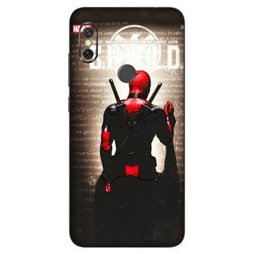 Xiaomi Redmi Phone Skins (All Models) - Deadpool - 3D Embossed Finish (L-56) Redmi Note 6 Pro