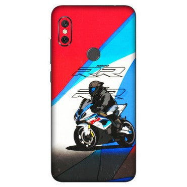 Xiaomi Redmi Phone Skins (All Models) - Bikers Love - 3D Embossed Finish (L-58) Redmi Note 6 Pro