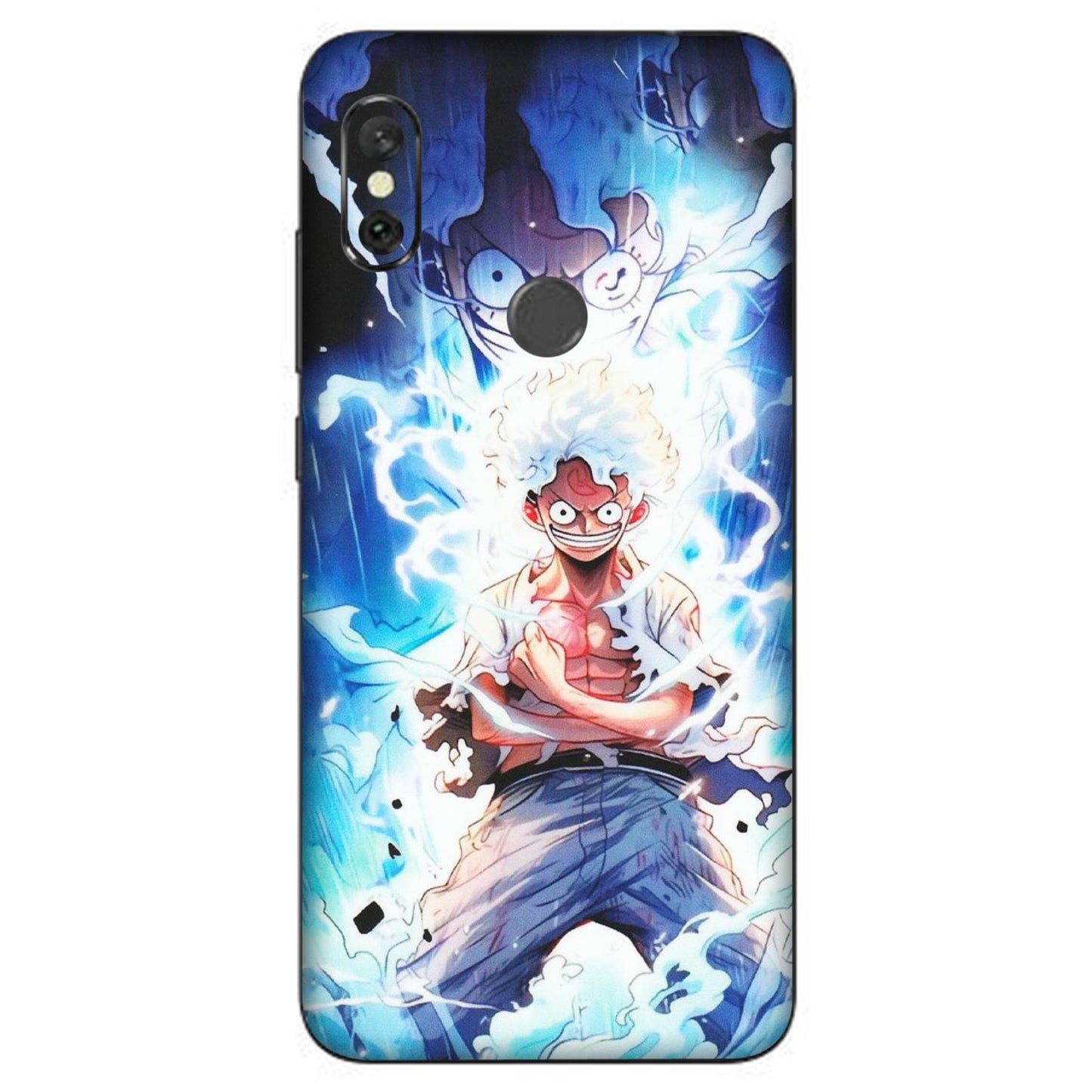 Xiaomi Redmi Phone Skins (All Models) - Blue Thunder Luffy Anime - Matte Finish (M-132) Redmi Note 6 Pro