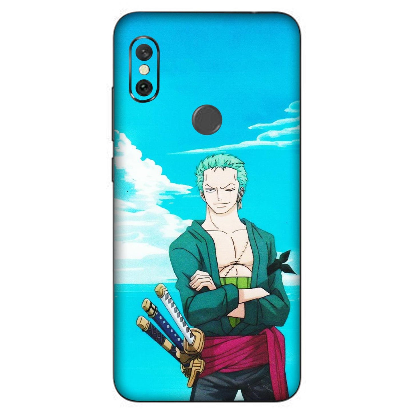 Xiaomi Redmi Phone Skins (All Models) - Cool Swordman Zoro Anime - Matte Finish (M-143) Redmi Note 6 Pro