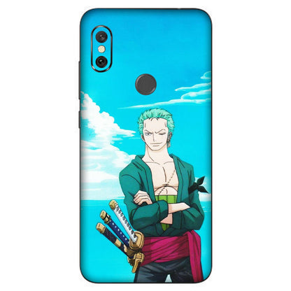 Xiaomi Redmi Phone Skins (All Models) - Cool Swordman Zoro Anime - Matte Finish (M-143) Redmi Note 6 Pro