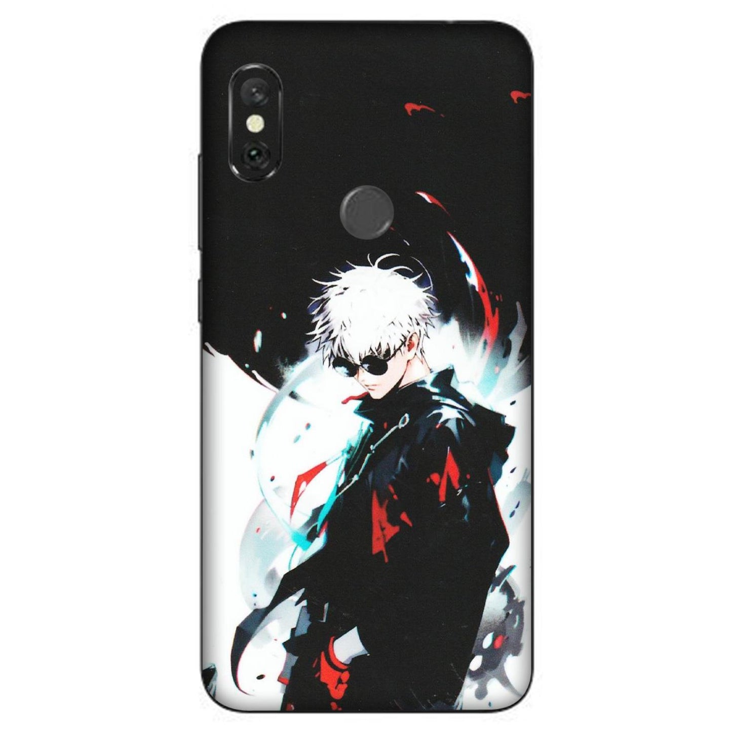 Xiaomi Redmi Phone Skins (All Models) - Gojo Powerful Charater Kaisen Anime - Matte Finish (M-144) Redmi Note 6 Pro
