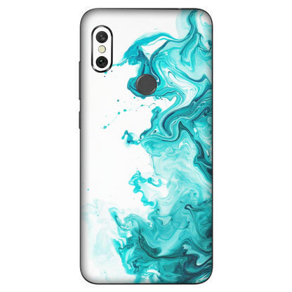Xiaomi Redmi Phone Skins (All Models) - Sky Blue Abstract Colour - Matte Finish (M-146) Redmi Note 6 Pro