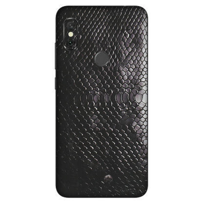 Xiaomi Redmi Phone Skins (All Models) - Black Snack Leather - Matte Finish (M-147) Redmi Note 6 Pro