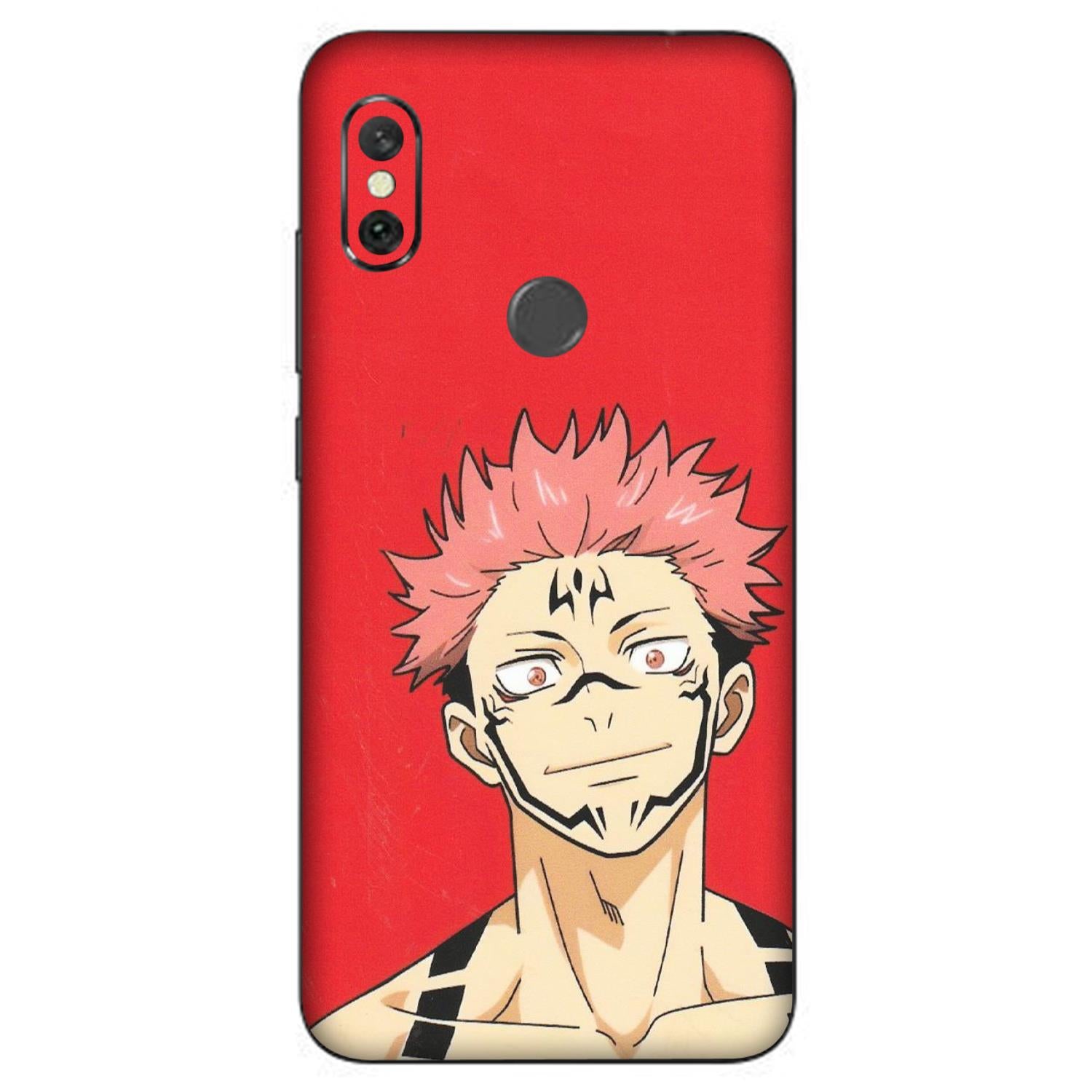 Xiaomi Redmi Phone Skins (All Models) - Ryomen Sukuna Fun Anime - Matte Finish (M-153) Redmi Note 6 Pro