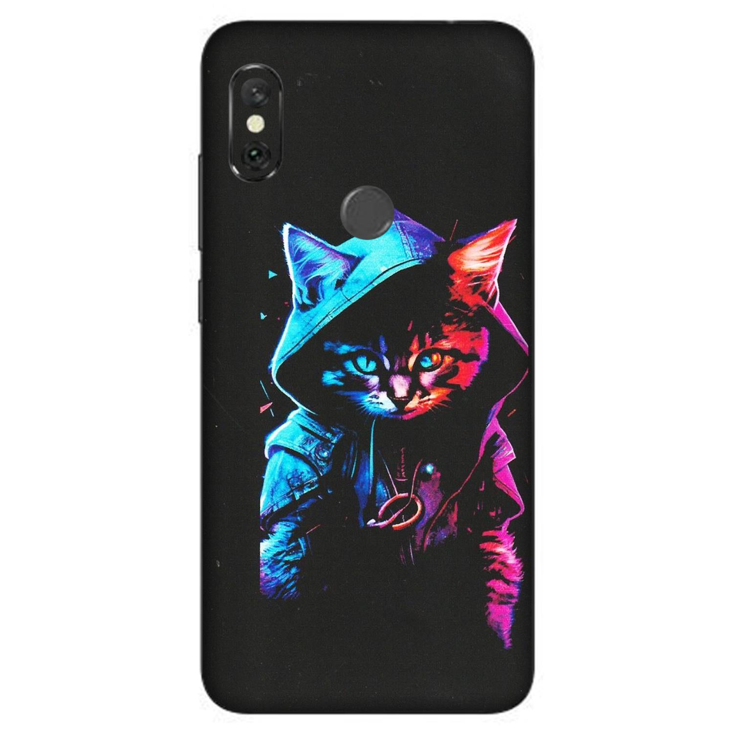 Xiaomi Redmi Phone Skins (All Models) - Cyberpunk Cat - Matte Finish (M-45) Redmi Note 6 Pro