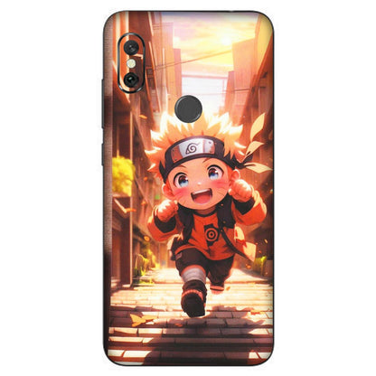 Xiaomi Redmi Phone Skins (All Models) - Naruto Cute Toon Running - Matte Finish (M-04) Redmi Note 6 Pro