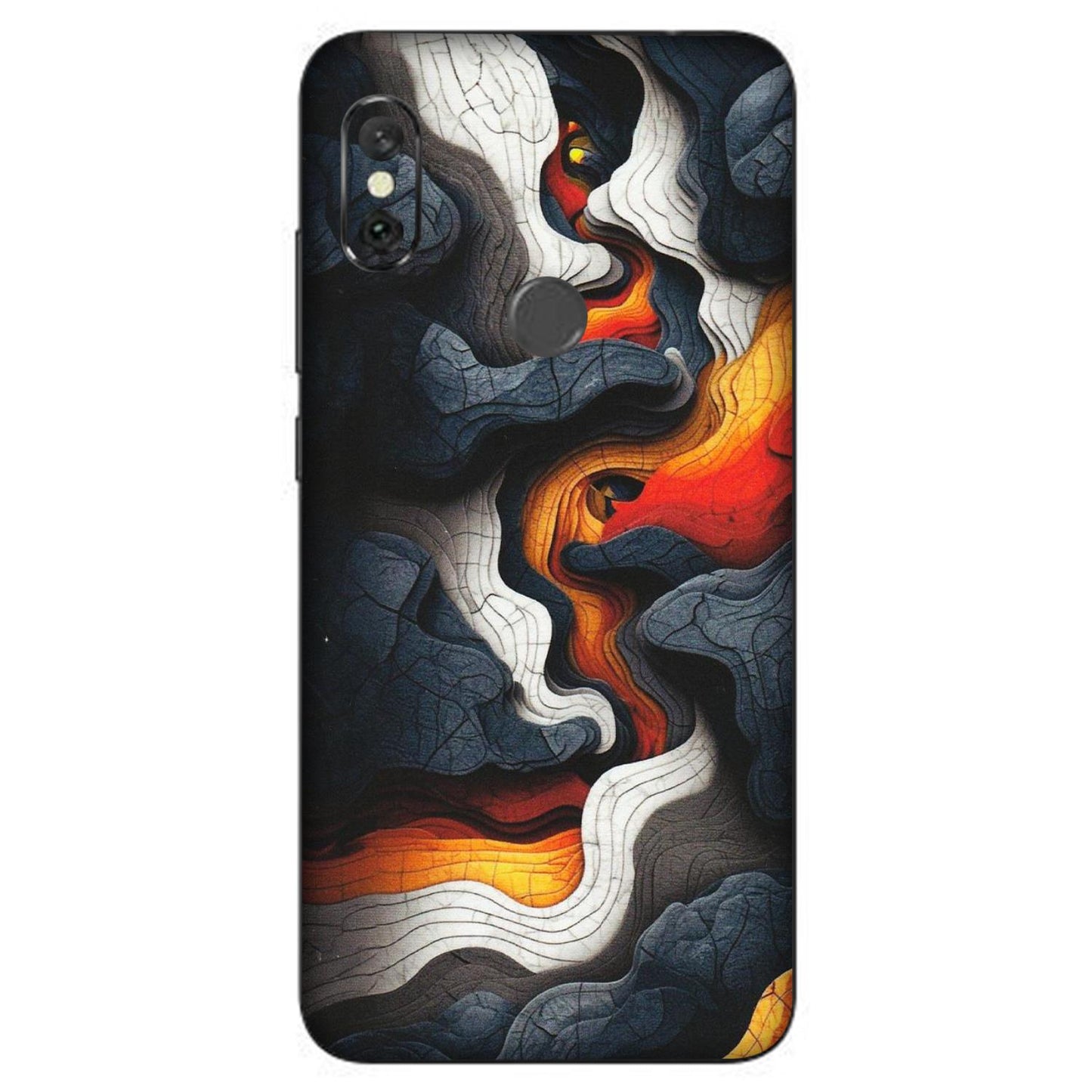 Xiaomi Redmi Phone Skins (All Models) - Abstract Volcanic Layers - Matte Finish (M-52) Redmi Note 6 Pro
