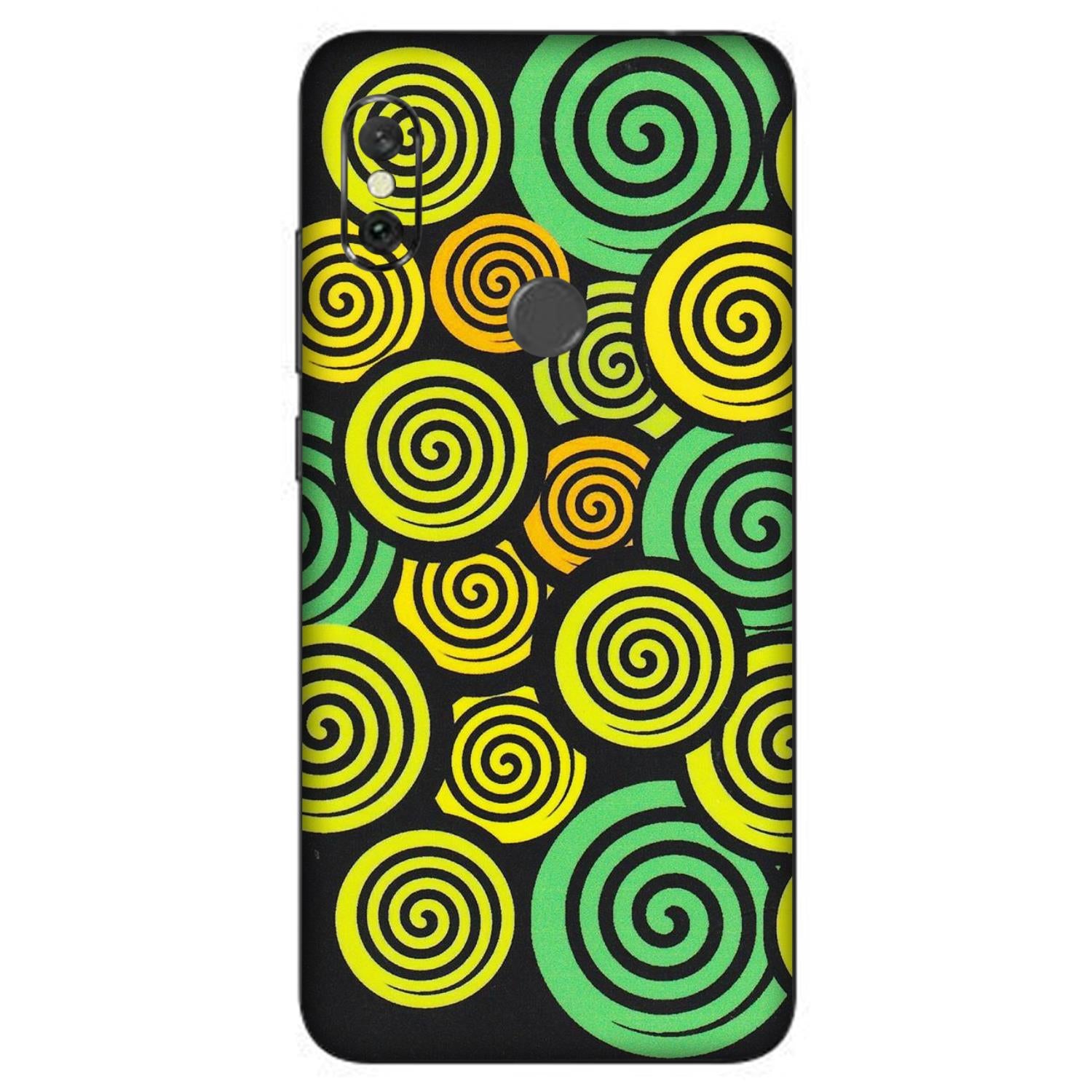 Xiaomi Redmi Phone Skins (All Models) - Crazy Spiral - Matte Finish (M-91) Redmi Note 6 Pro