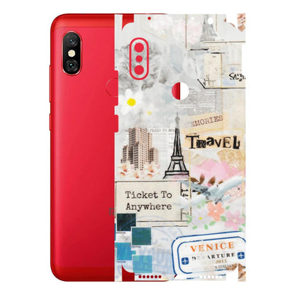 Xiaomi Redmi Phone Skins (All Models) - Travel Memories - Transparent Finish (T-09) Redmi Note 6 Pro
