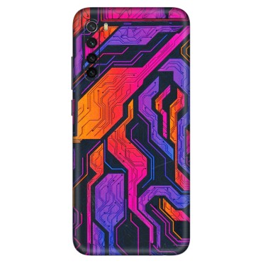 Xiaomi Redmi Phone Skins (All Models) - Tech Circuits Futuristic - 3D Embossed Finish (L-07) Redmi Note 8
