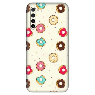 Xiaomi Redmi Phone Skins (All Models) - Mini Donuts Doodle Art - 3D Embossed Finish (L-122) Redmi Note 8