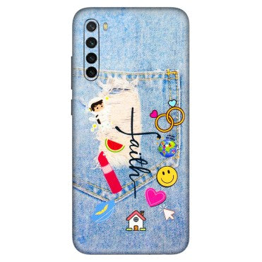 Xiaomi Redmi Phone Skins (All Models) - Denim Jeans Pocket - 3D Embossed Finish (L-134) Redmi Note 8