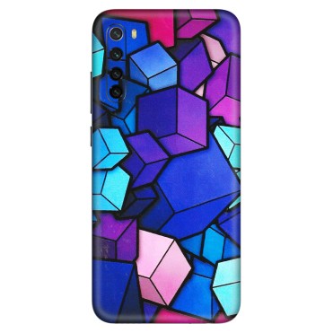 Xiaomi Redmi Phone Skins (All Models) - Cube Doodle - 3D Embossed Finish (L-141) Redmi Note 8