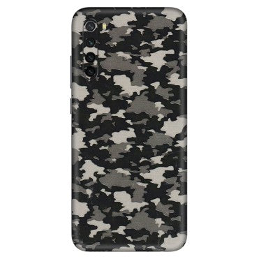 Xiaomi Redmi Phone Skins (All Models) - Black/Grey Camoflaunge - 3D Embossed Finish (L-142) Redmi Note 8