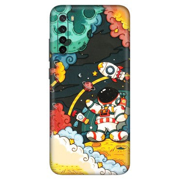 Xiaomi Redmi Phone Skins (All Models) - Astronauts & Spaceship - 3D Embossed Finish (L-145) Redmi Note 8