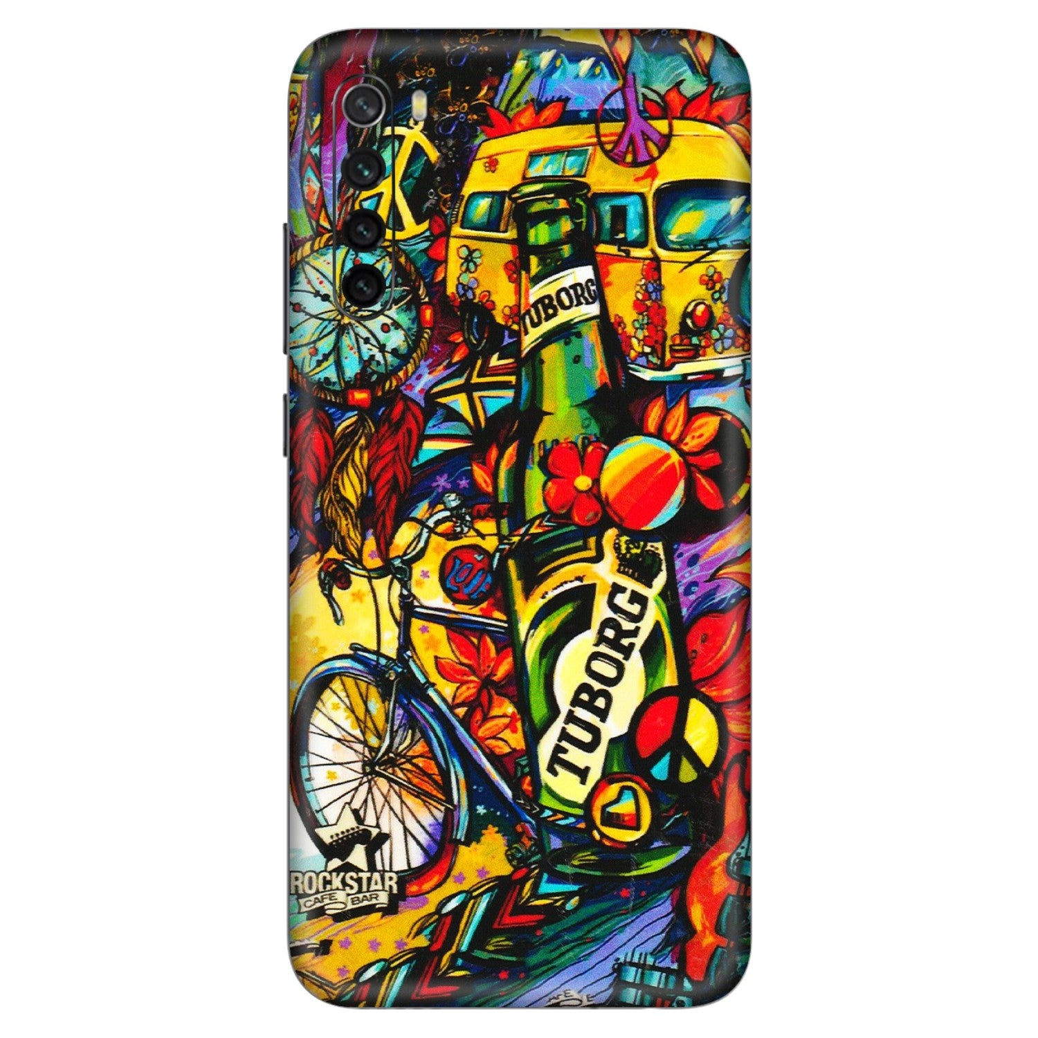 Xiaomi Redmi Phone Skins (All Models) - Cool Beer Bottle - 3D Embossed Finish (L-193) Redmi Note 8