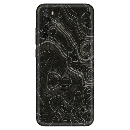 Xiaomi Redmi Phone Skins (All Models) - Black Swirl - 3D Embossed Finish (L-196) Redmi Note 8