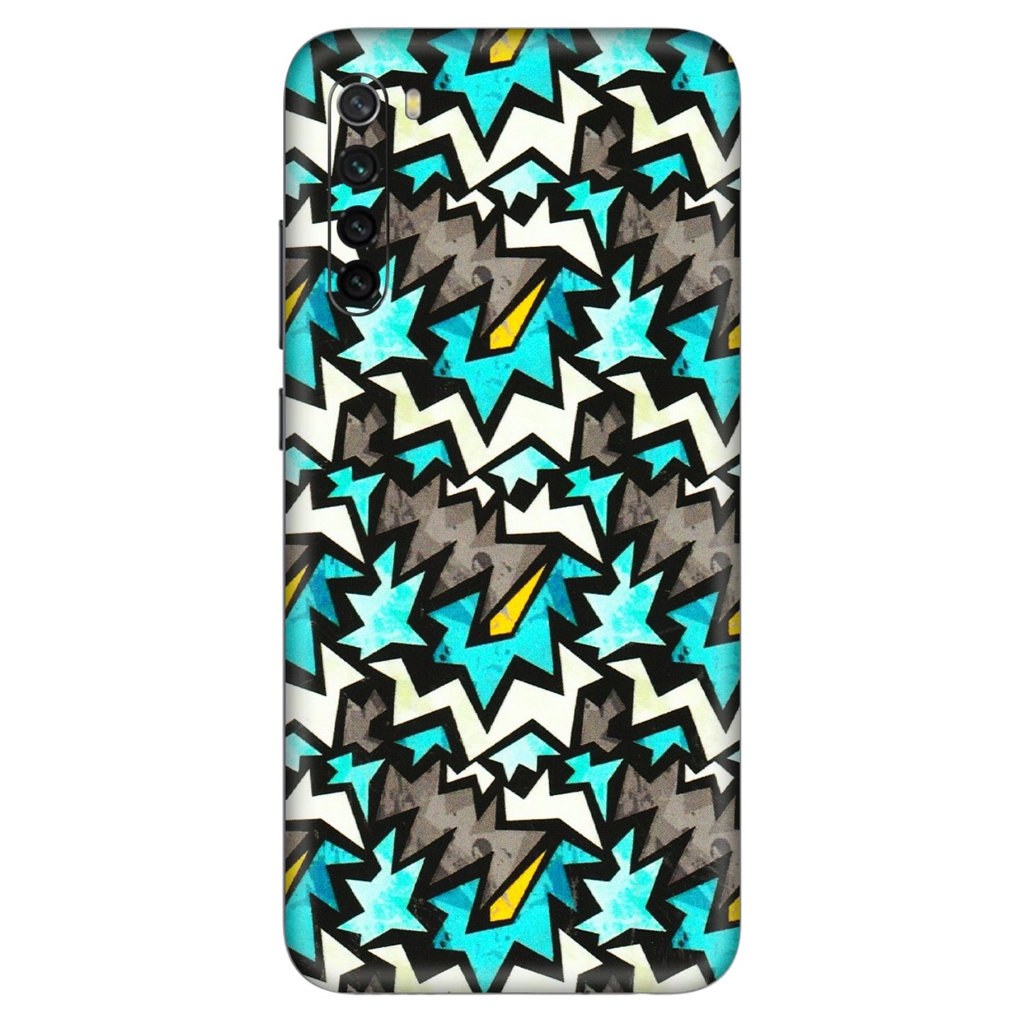Xiaomi Redmi Phone Skins (All Models) - Funky Zig Zag - 3D Embossed Finish (L-223) Redmi Note 8