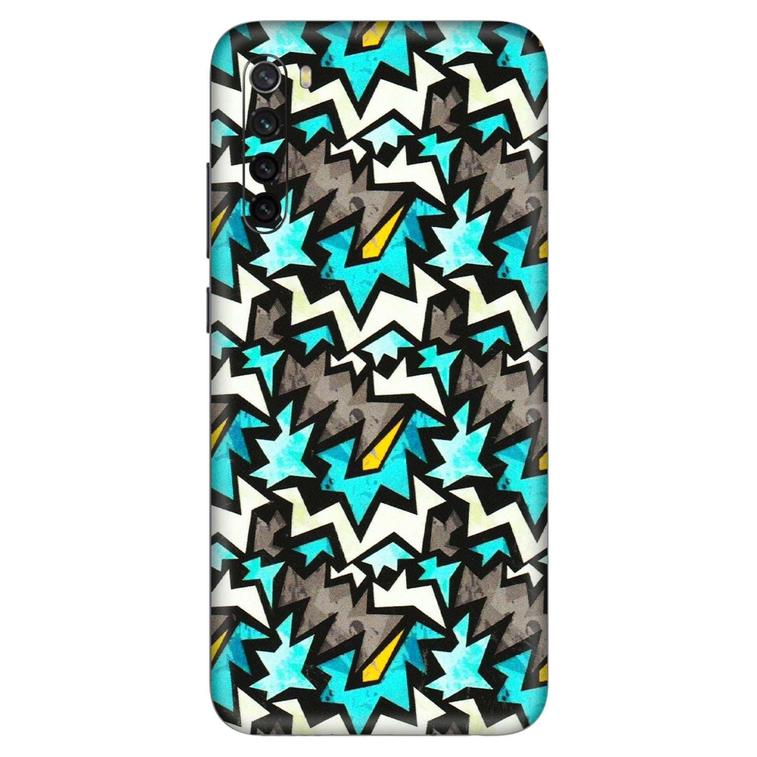 Xiaomi Redmi Phone Skins (All Models) - Funky Zig Zag - 3D Embossed Finish (L-223) Redmi Note 8