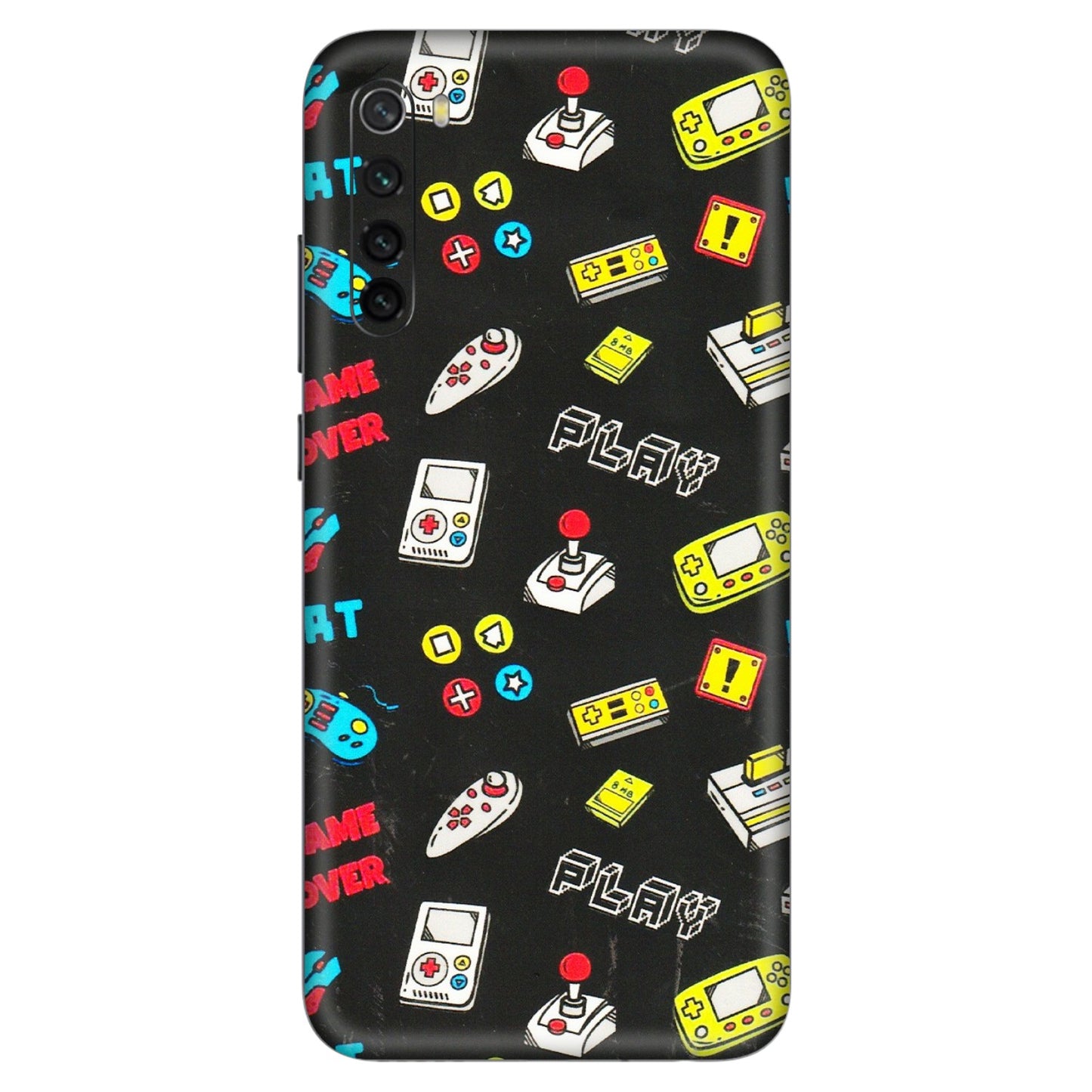 Xiaomi Redmi Phone Skins (All Models) - Gaming Doodles - 3D Embossed Finish (L-224) Redmi Note 8